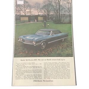 Vintage 1966 Buick Electra 225 The Car Buick Owners Look Up To Ad Advertisement